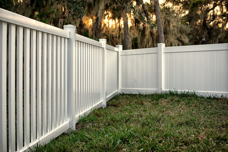 Vinyl Fence with Decorative Posts